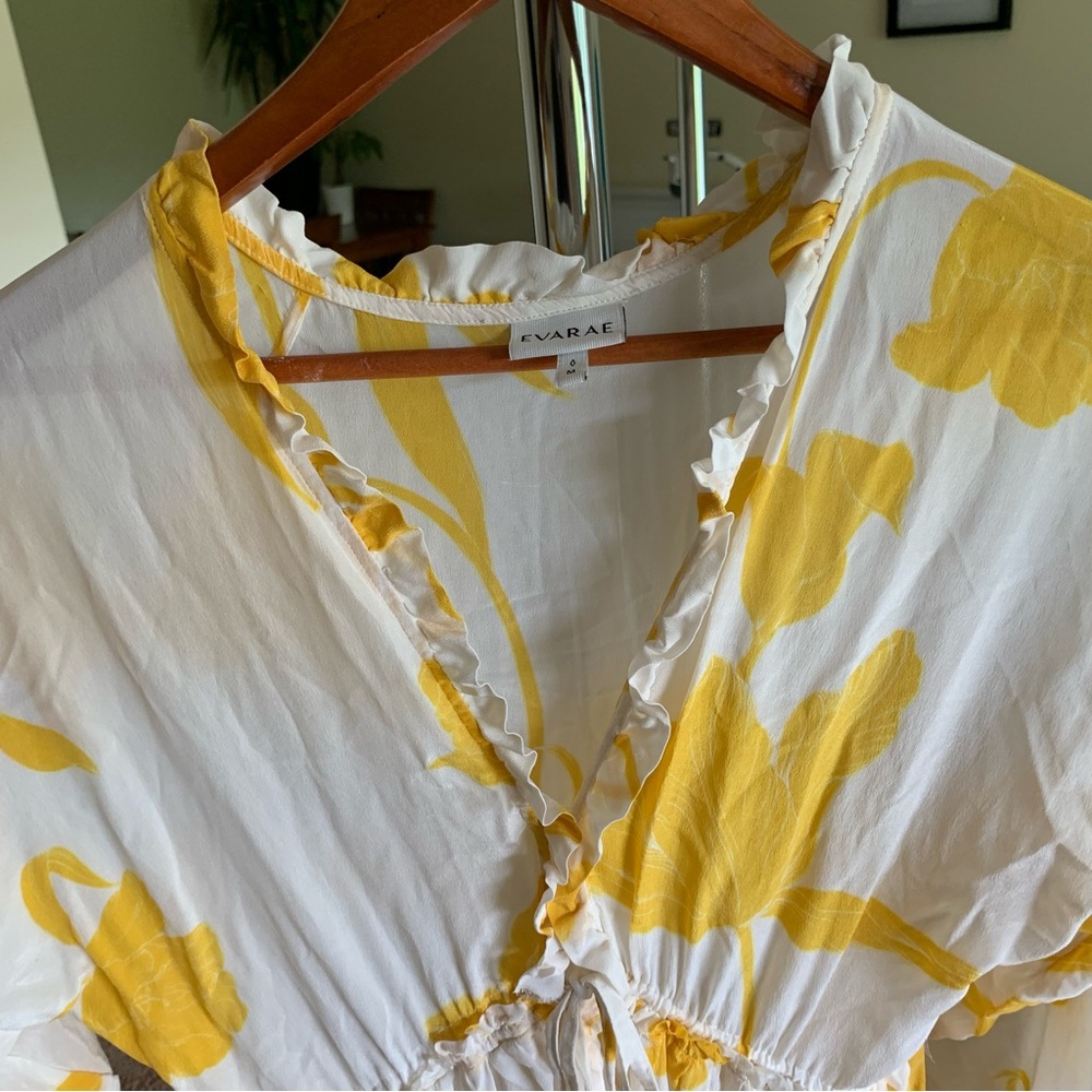 Evarae 100% Silk Talia Flower of Joy Kimono Floral Maxi Dress - Picture 8 of 14